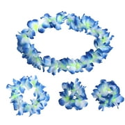 Meijiashe Flower Leis Set for Luau Party (4pcs)